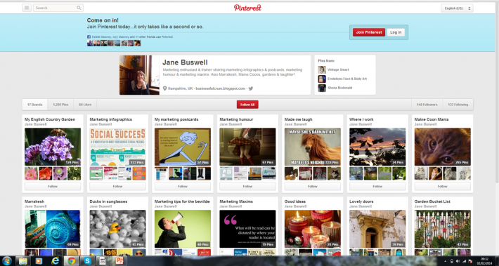 Using Pinterest for marketing a business